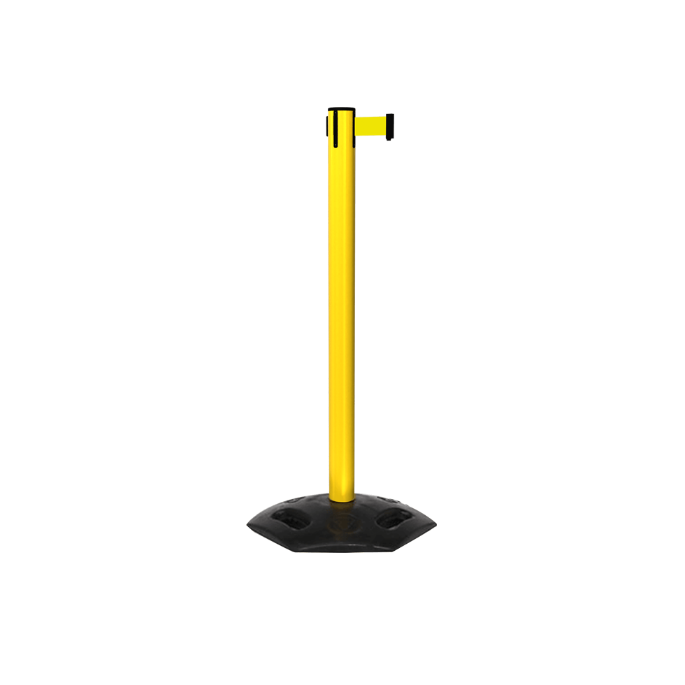 Safety Retractable Stanchion Weather Master 250 Yellow | 11 FT Belt