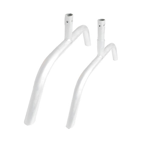 Replacement Bridge Base - Set 1.5" Diameter Frame White Powder Coat