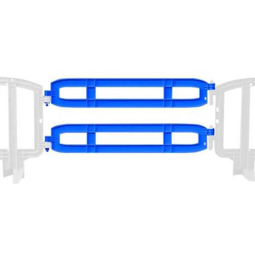 Xtendit Movit Plastic Barricades | Blue Xtendit & Extender Plastic Barriers Epic Crowd Control