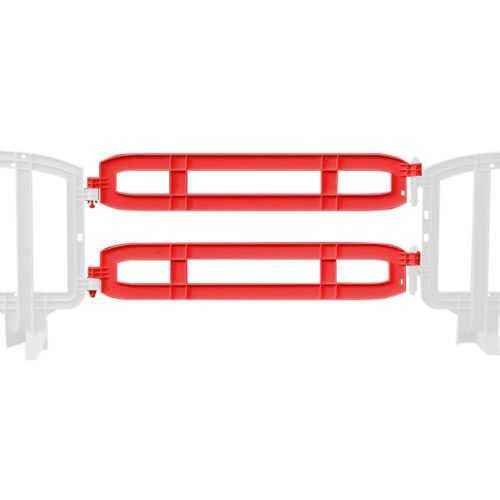 Xtendit Movit Plastic Barricades | Red Xtendit & Extender Plastic Barriers Epic Crowd Control