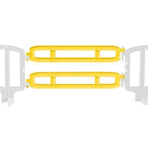 Xtendit Movit Plastic Barricades | Yellow Xtendit & Extender Plastic Barriers Epic Crowd Control