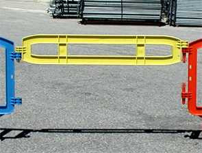 Xtendit Movit Plastic Barricades | Yellow Xtendit & Extender Plastic Barriers Epic Crowd Control