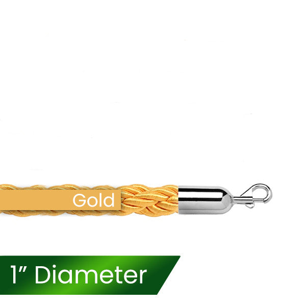1" Braided Stanchion Ropes 6 or 8 Foot