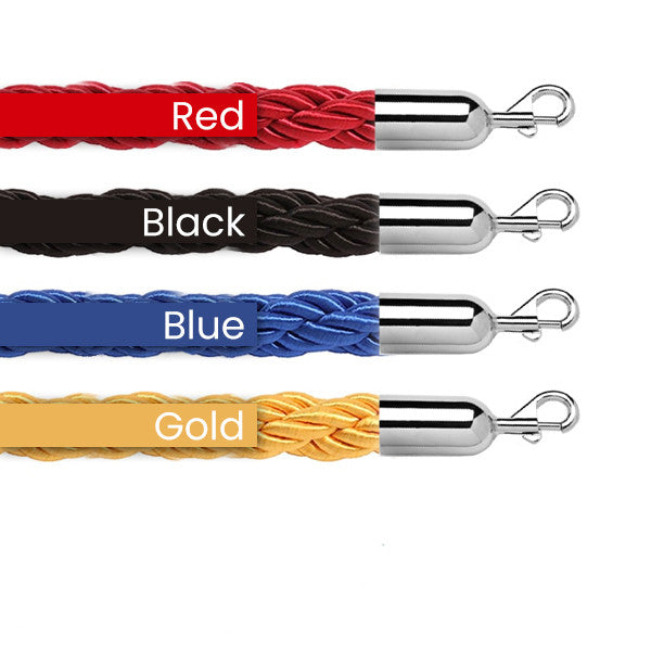 1" Braided Stanchion Ropes 6 or 8 Foot