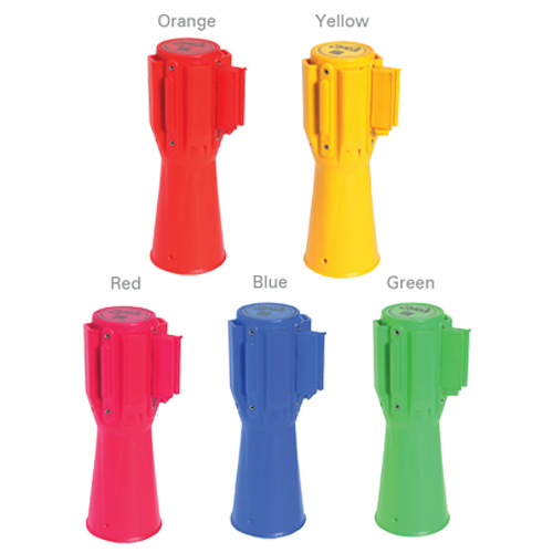 Cone Pro - Blue Finish Retractable Belt Stanchion Receiver