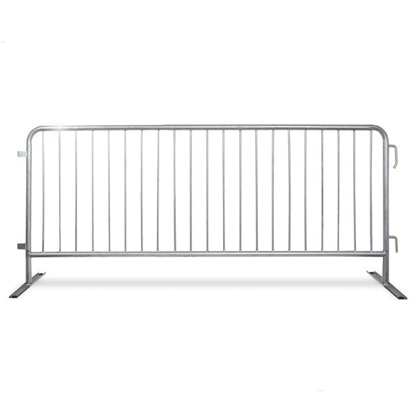 8.5 Foot Steel Barricades | Pre Galvanized For Crowd Control