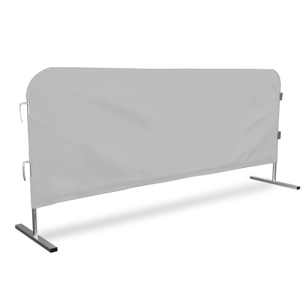 Barricade Cover For Steel Barricades Light Gray
