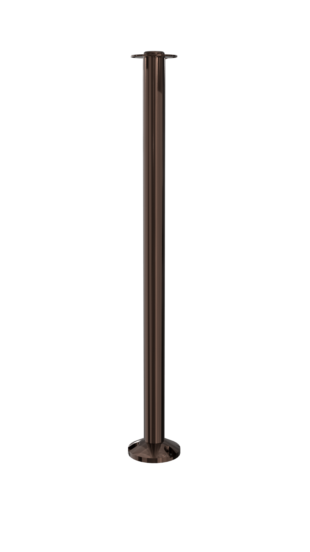 Fixed Rpe Lower Elegance Flat Top Rope Stanchion Fixed Base | Statuary Bronze Finish ...