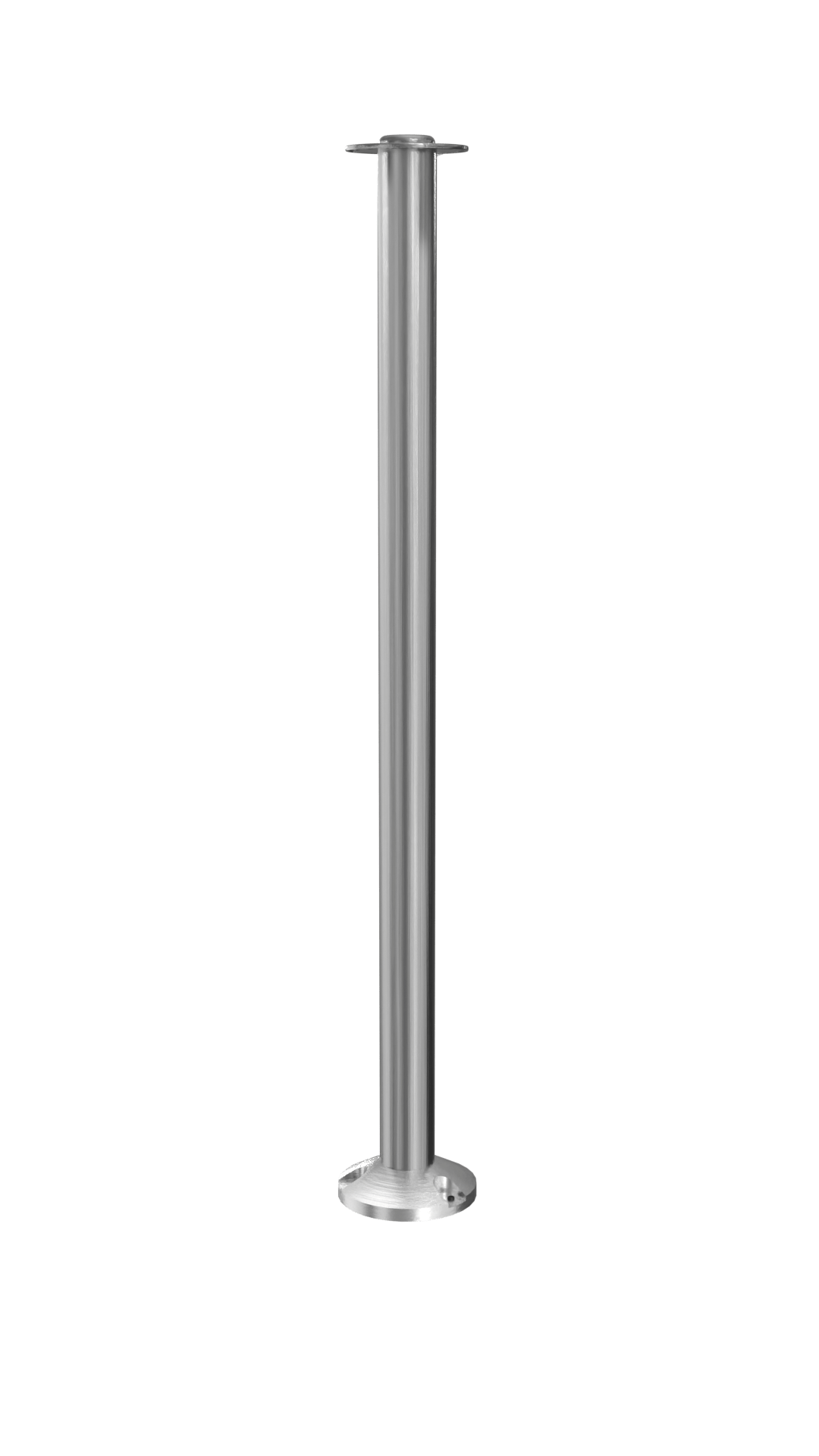 Elegance Flat Top Rope Stanchion Fixed Base | Satin Stainless Finish