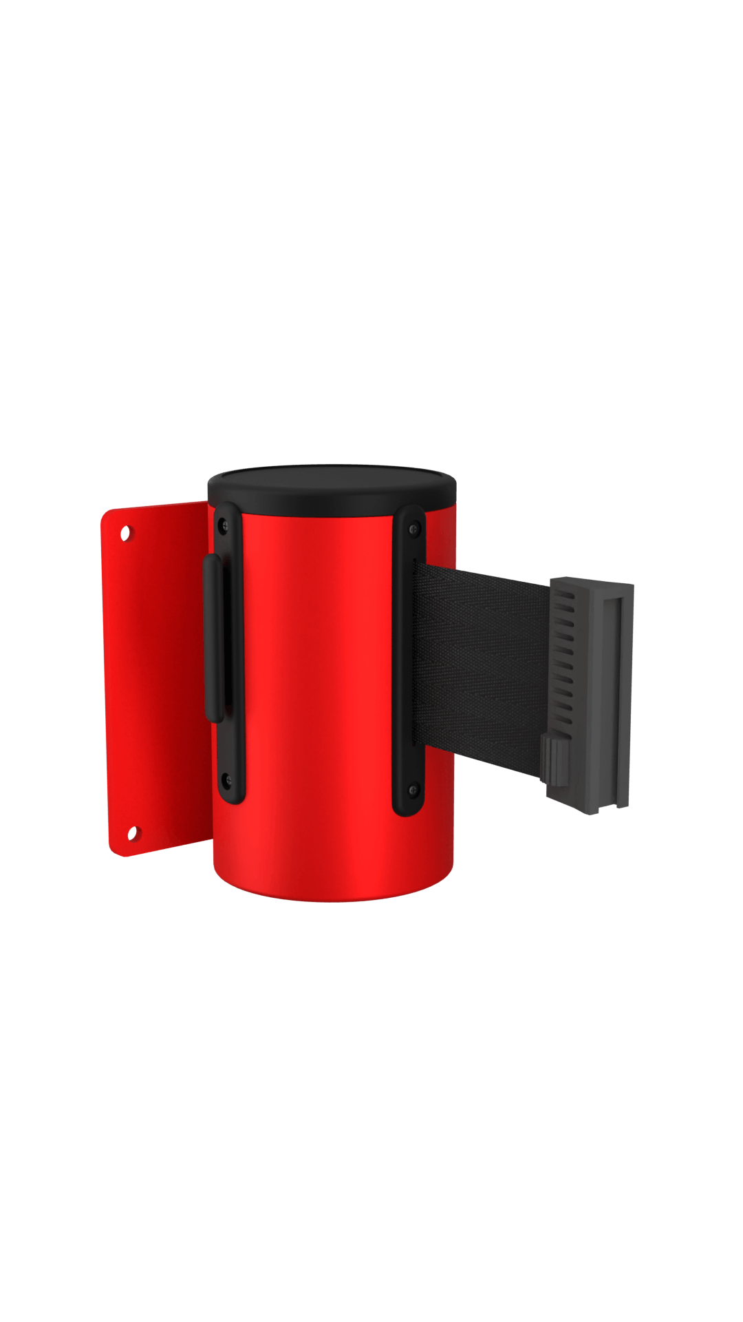 Wall Mounted Retractable Stanchion | 10 Ft Belt Red Housing