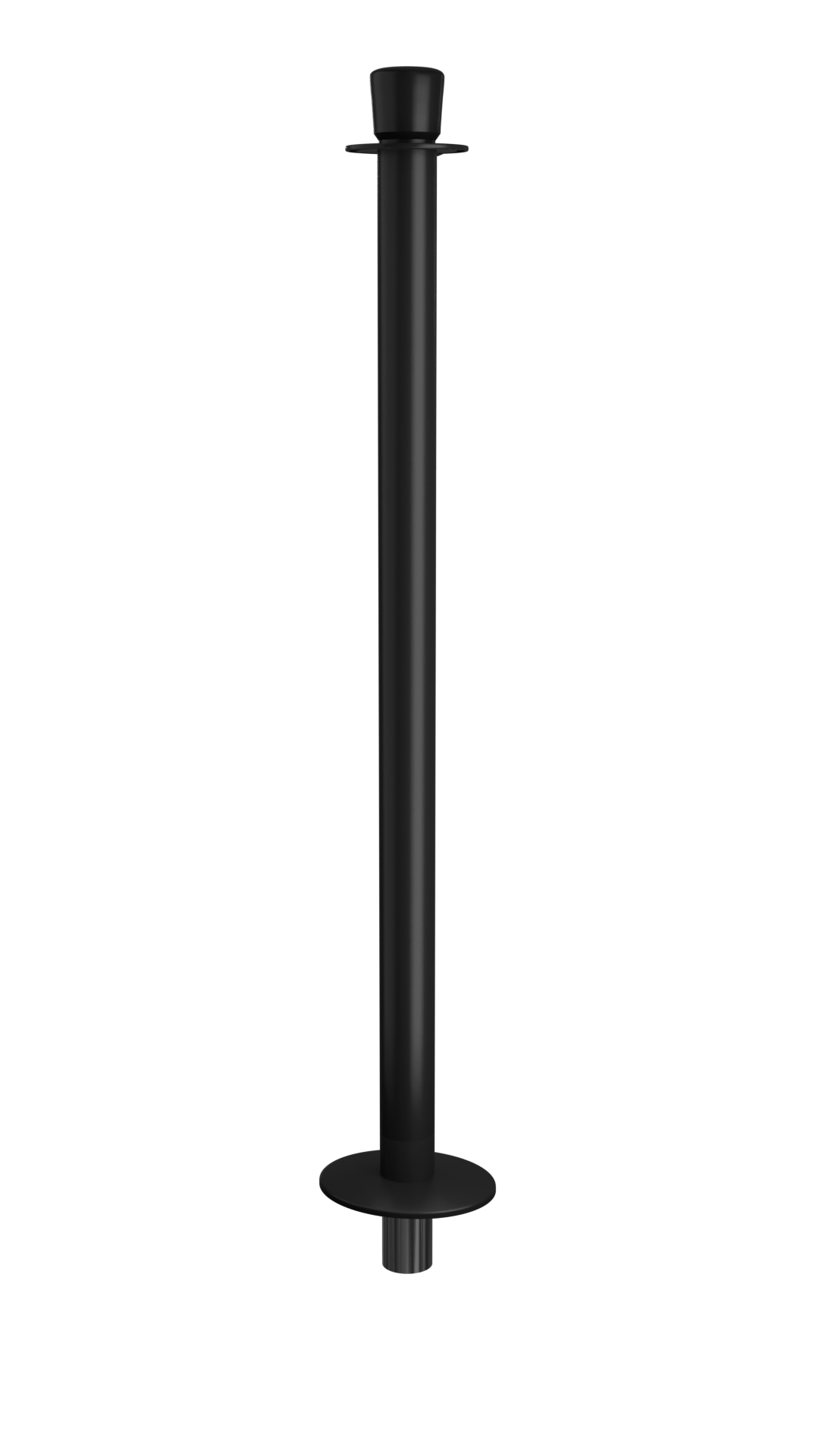 Elegance Crown Top Rope Stanchion Removable Base | Black