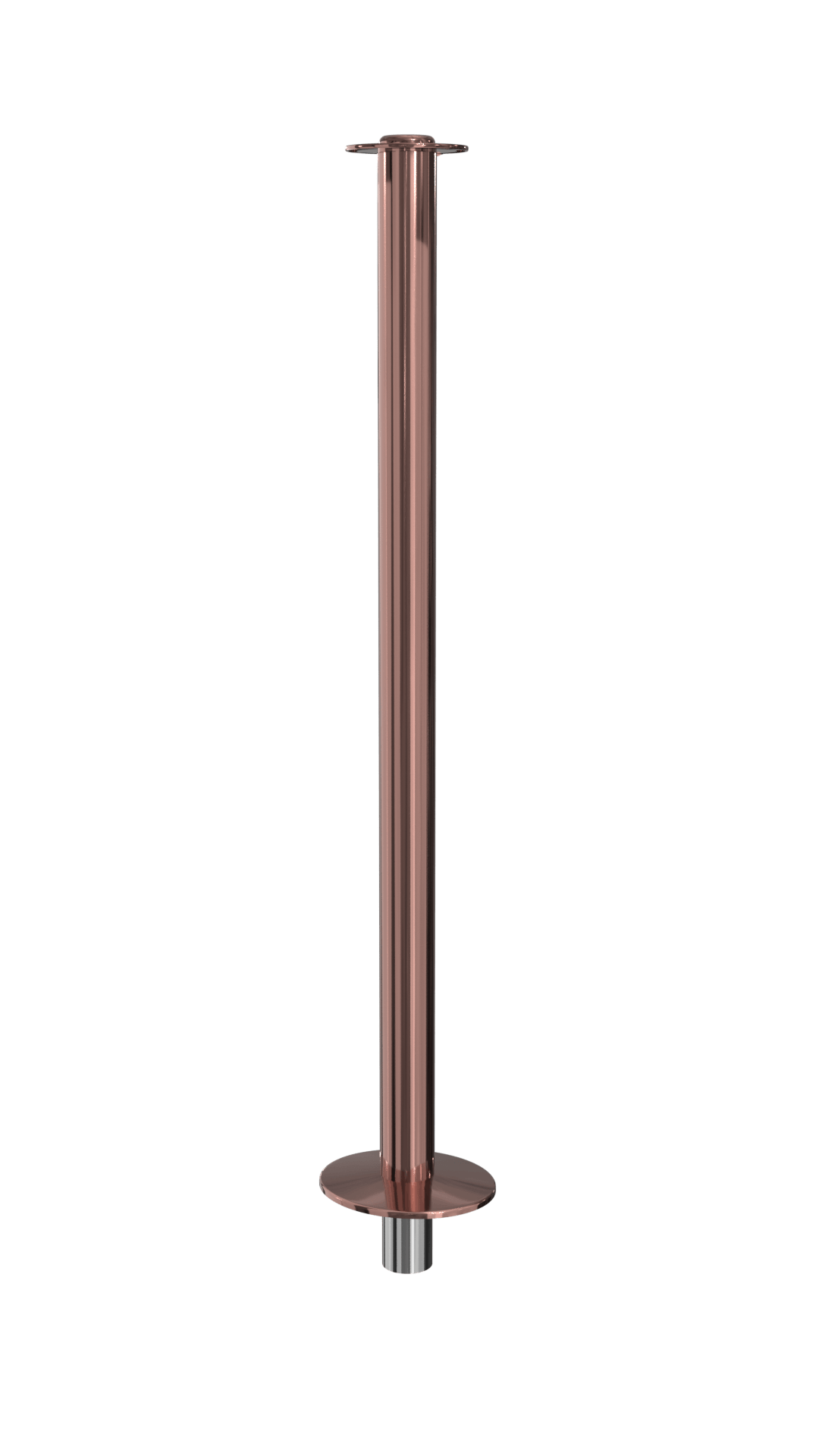 Elegance Flat Top Rope Stanchion Removable Base | Antique Copper