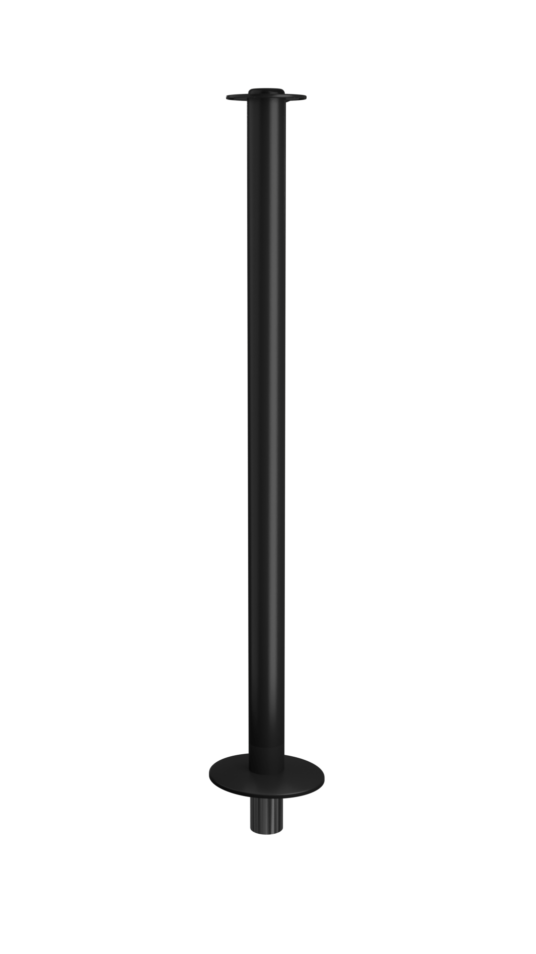 Elegance Flat Top Rope Stanchion Removable Base | Black