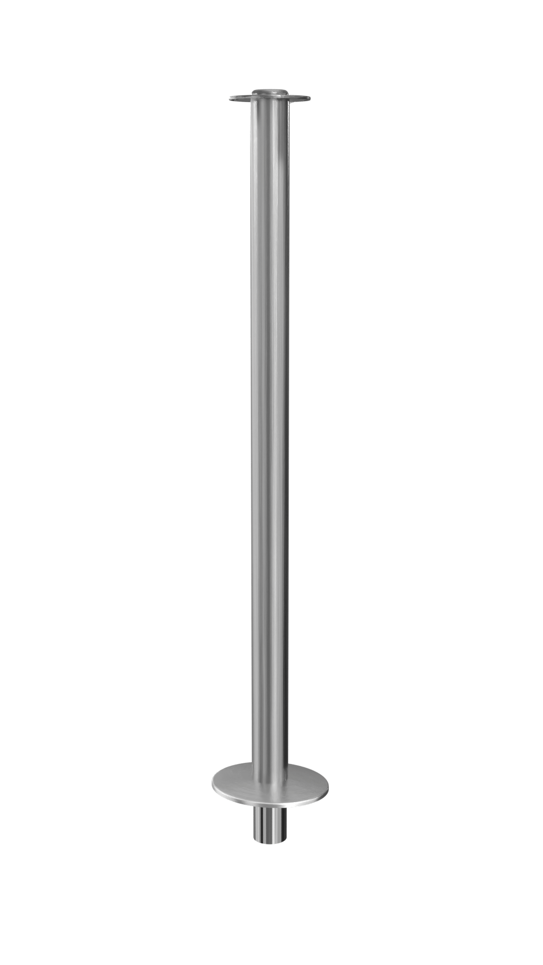 Elegance Flat Top Rope Stanchion Removable Base | Satin Stainless