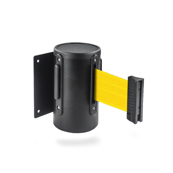 Wall Mount Retractable Belt Barrier  | 7.5 / 10 Foot  Belts | EPIC Series Stanchion