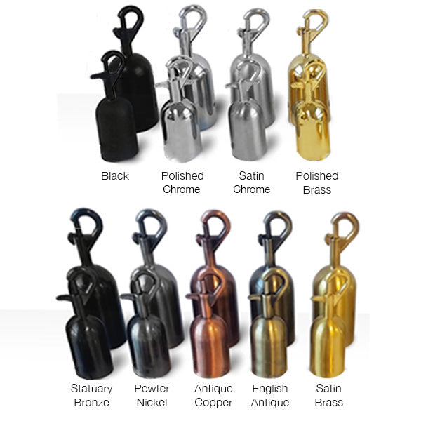 1.5" Naugahyde Stanchion Ropes 4 Foot Long (Faux Leather)
