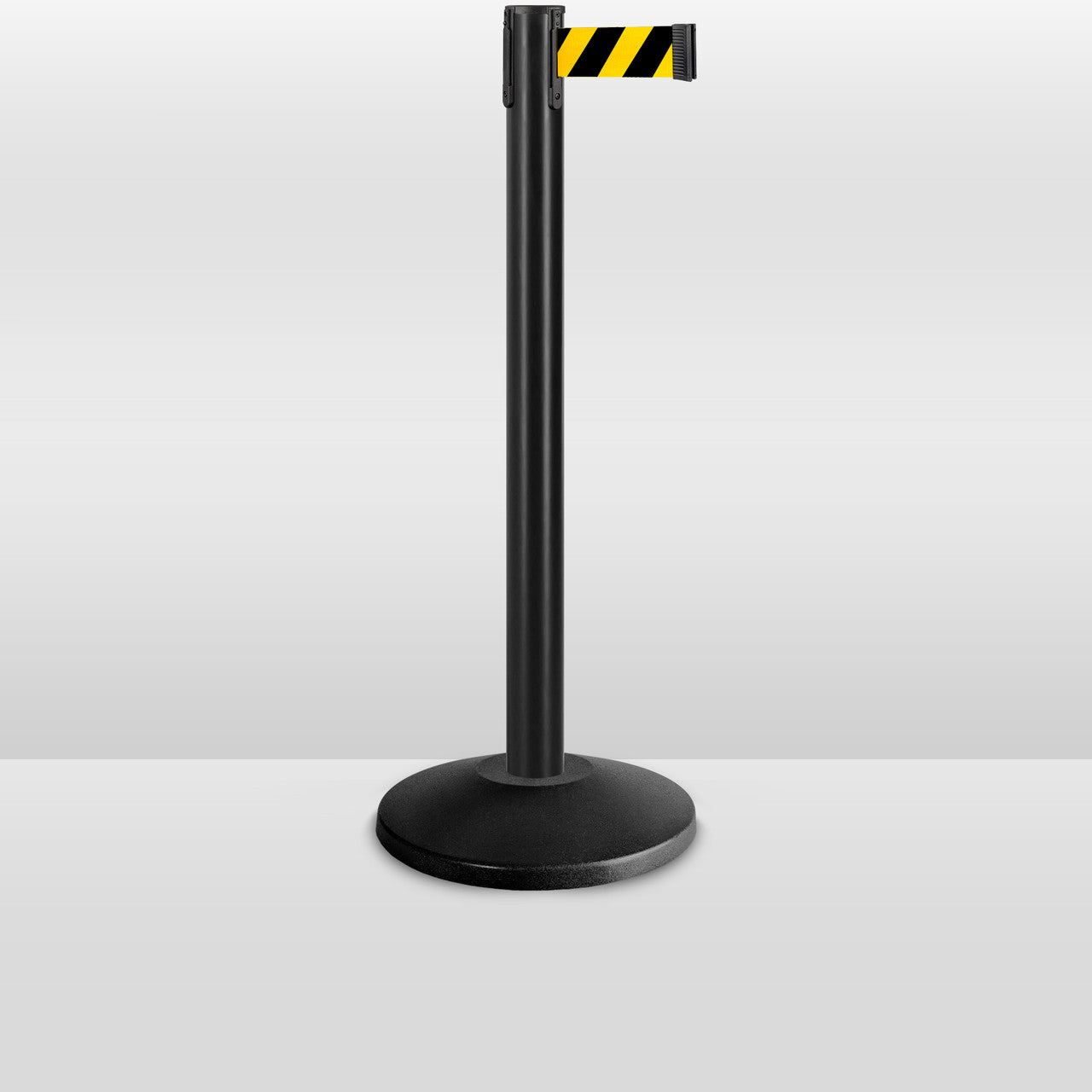 4 Pack | Black Stanchions With Retractable Belts