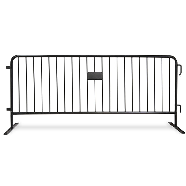 20  Black Steel Barricades Crowd Control Barriers 1" Frame