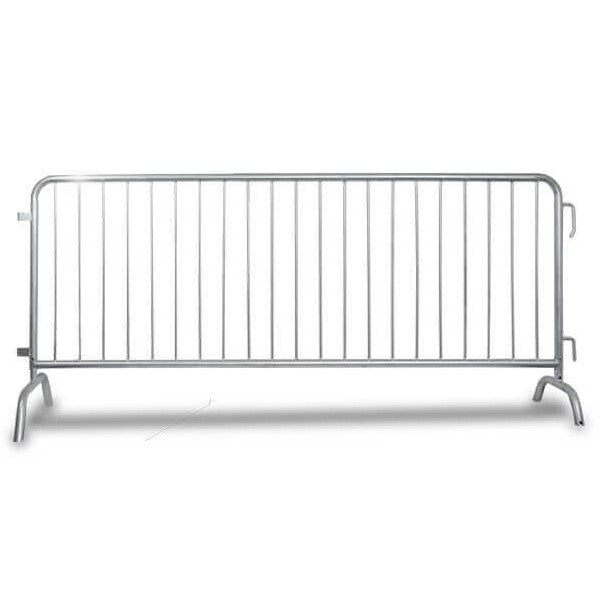 8.5 Ft Steel Barricades | Pre Galvanized Steel Barriers - Crowd Control