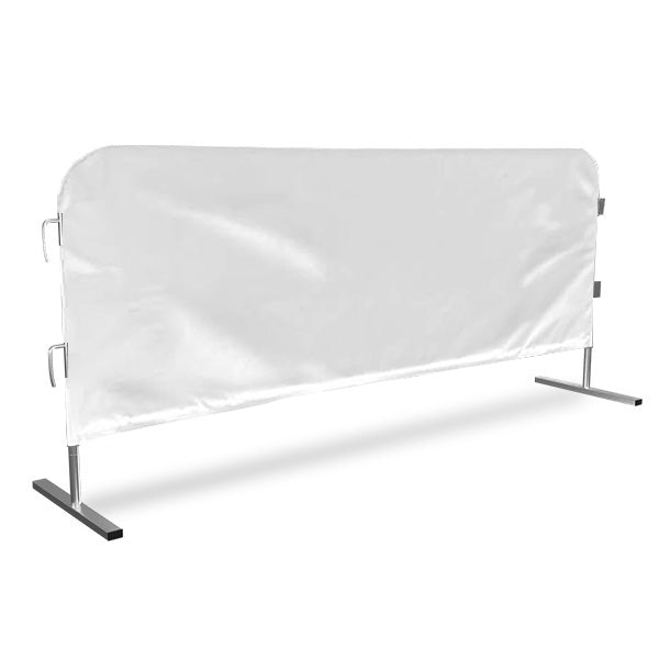Barricade Cover For Steel Barricades White
