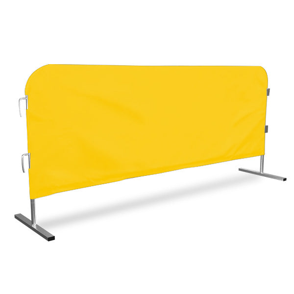 Barricade Cover For Steel Barricades Yellow